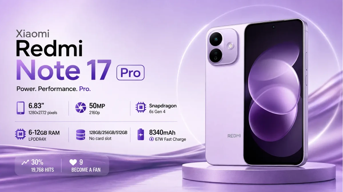 Xiaomi Redmi Note 17 Pro Smartphone price in Bangladesh